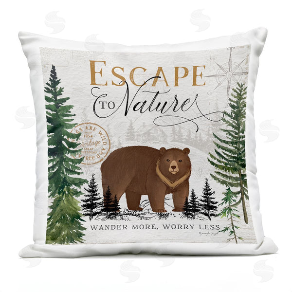 Stupell Industries Jennifer Pugh | Escape To Nature Rustic Printed Throw Pillow