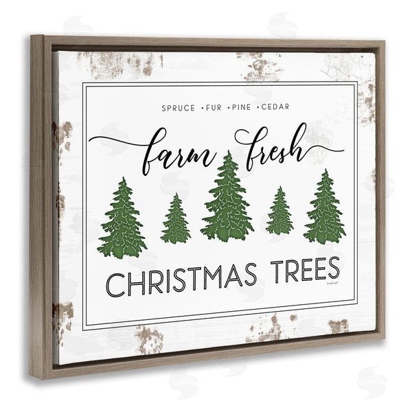Stupell Industries Jennifer Pugh | Farm Fresh Trees Christmas Sign