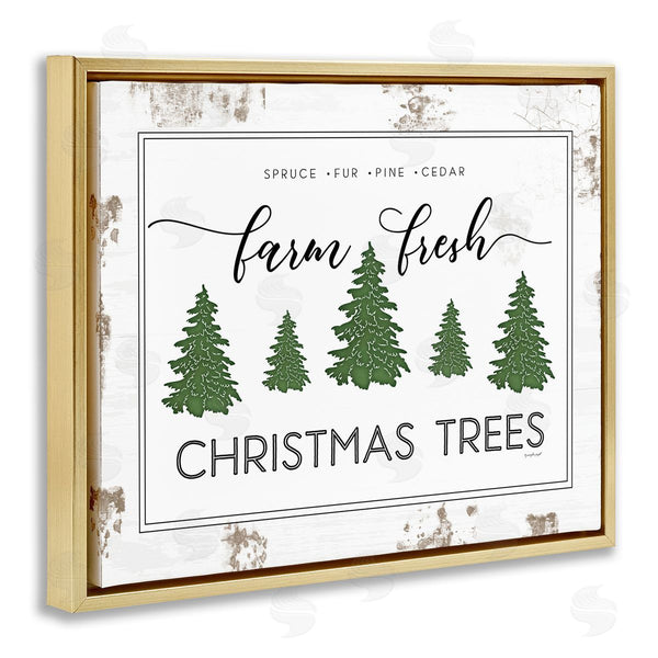 Stupell Industries Jennifer Pugh | Farm Fresh Trees Christmas Sign