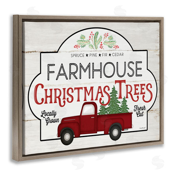 Stupell Industries Jennifer Pugh | Farmhouse Christmas Tree Vintage Sign