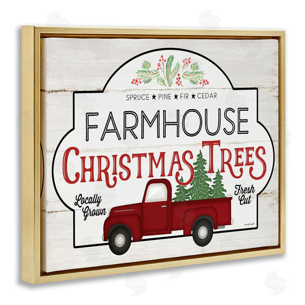 Stupell Industries Jennifer Pugh | Farmhouse Christmas Tree Vintage Sign