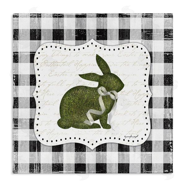 stupell industries Jennifer Pugh | Festive Easter Bunny Ribbon Spring Plaid Pattern Wall Art