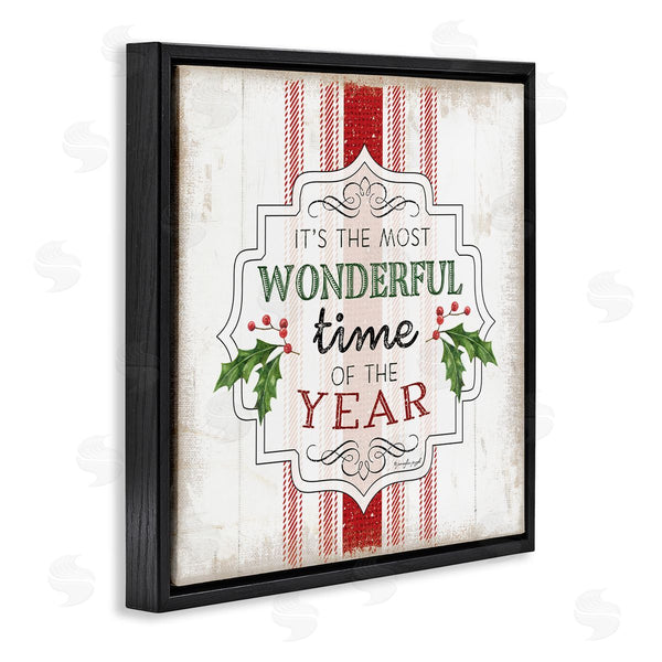 Stupell Industries Jennifer Pugh | Festive Holiday Rustic Stripes Wall Art