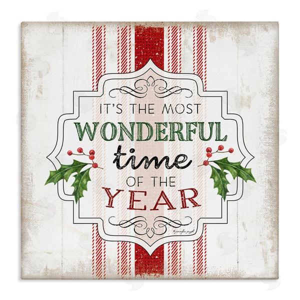 stupell industries Jennifer Pugh | Festive Holiday Rustic Stripes Wall Art
