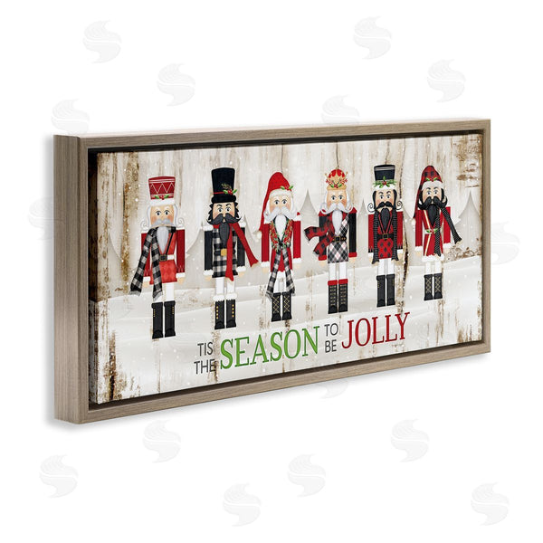 Stupell Industries Jennifer Pugh | Festive Phrase Winter Nutcrackers Wall Art