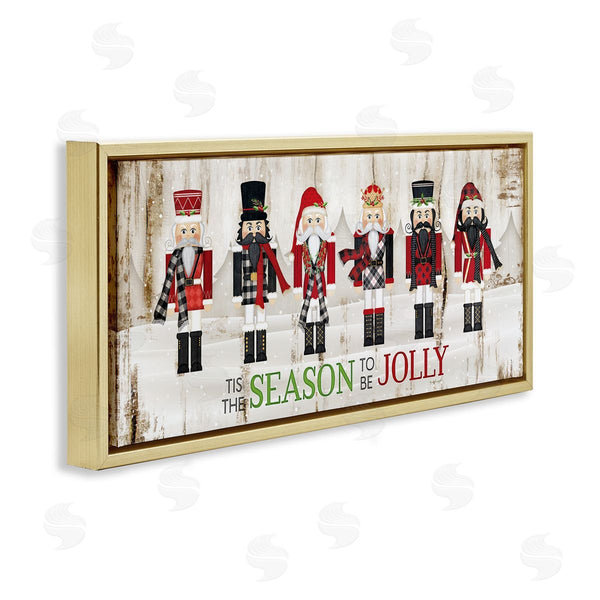 Stupell Industries Jennifer Pugh | Festive Phrase Winter Nutcrackers Wall Art