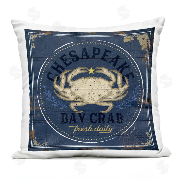 Stupell Industries Jennifer Pugh | Fresh Crab Chesapeake Bay Printed Throw Pillow