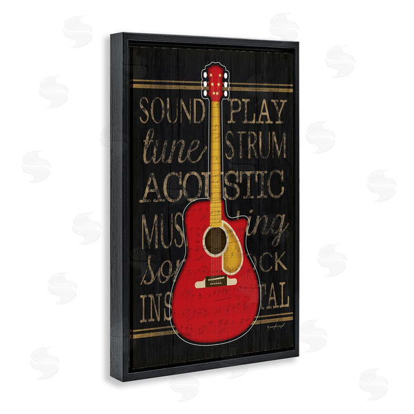 Stupell Industries Jennifer Pugh | Garage Band Acoustic Guitar
