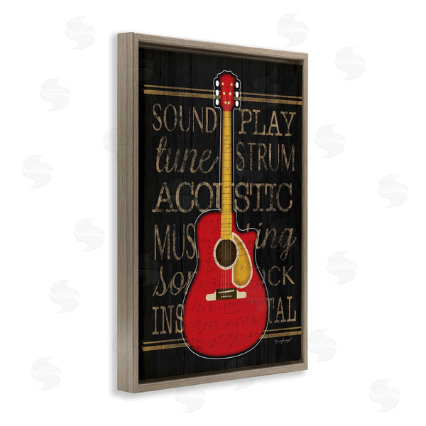 Stupell Industries Jennifer Pugh | Garage Band Acoustic Guitar