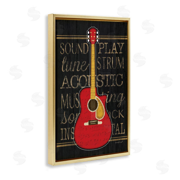 Stupell Industries Jennifer Pugh | Garage Band Acoustic Guitar