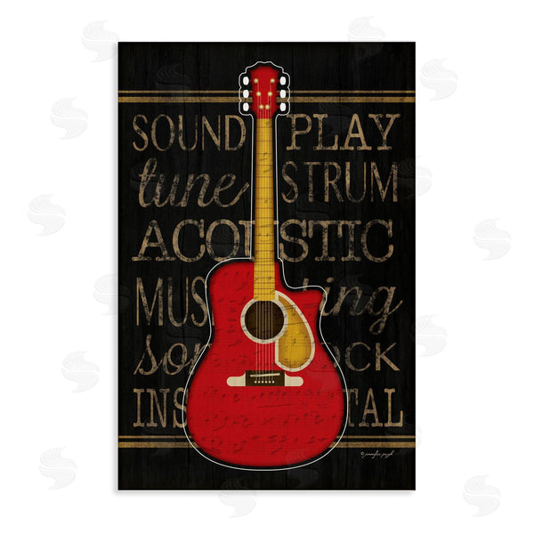 stupell industries Jennifer Pugh | Garage Band Acoustic Guitar