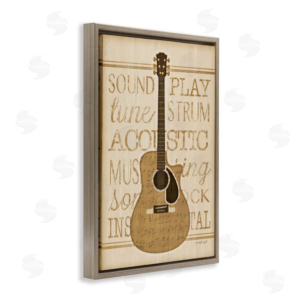 Stupell Industries Jennifer Pugh | Garage Band Guitar Motif