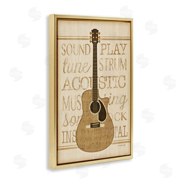 Stupell Industries Jennifer Pugh | Garage Band Guitar Motif