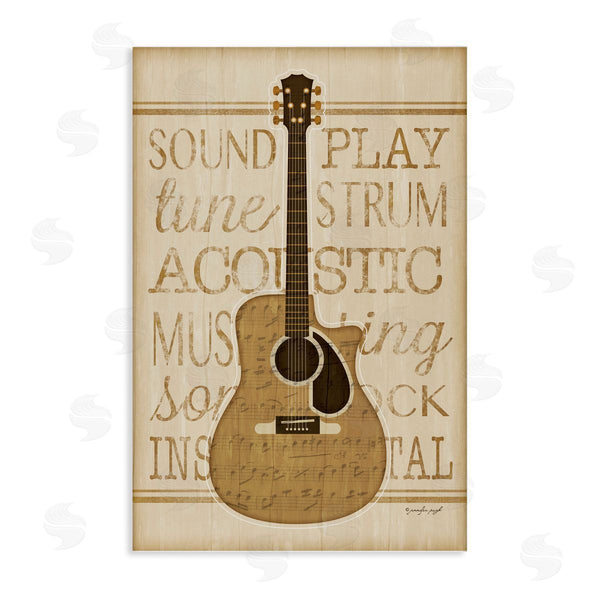 stupell industries Jennifer Pugh | Garage Band Guitar Motif