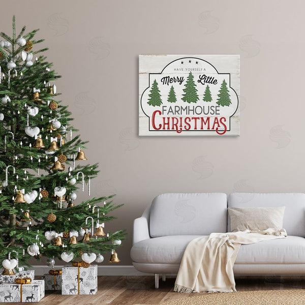 Stupell Industries Jennifer Pugh | Have Yourself A Merry Little Farmhouse Christmas Sign Wall Art