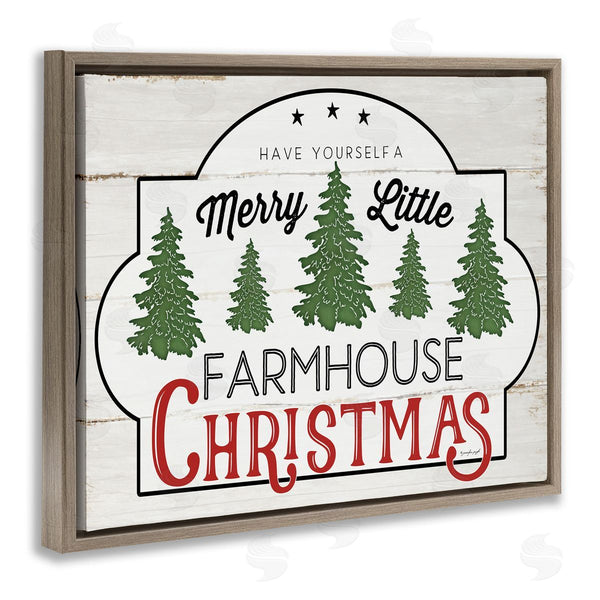 Stupell Industries Jennifer Pugh | Have Yourself A Merry Little Farmhouse Christmas Sign Wall Art