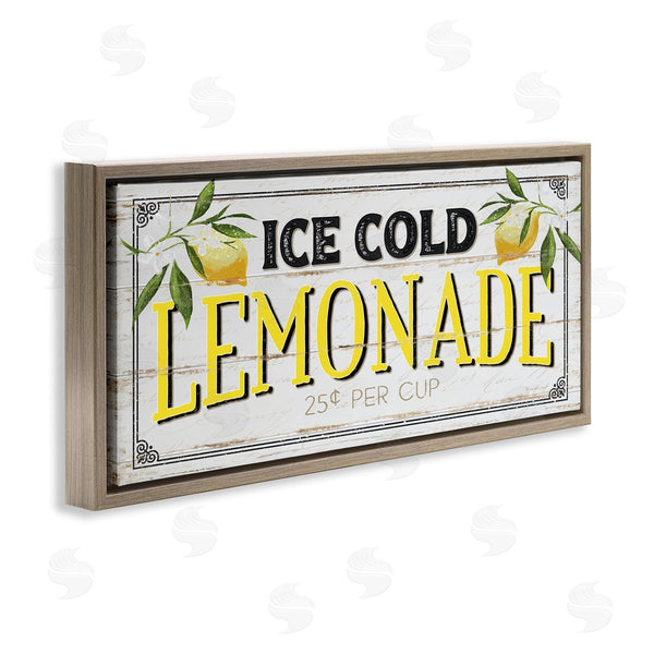 Stupell Industries Jennifer Pugh | Ice Cold Lemonade Farmhouse Sign Wall Art