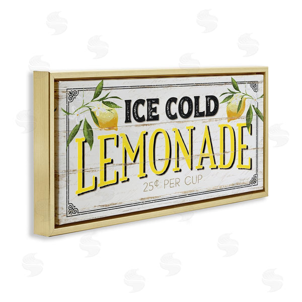 Stupell Industries Jennifer Pugh | Ice Cold Lemonade Farmhouse Sign Wall Art