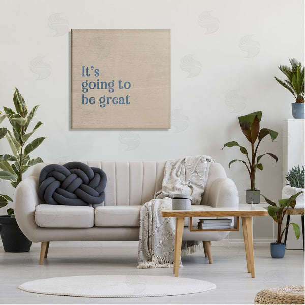 Stupell Industries Jennifer Pugh | It's Going To Be Great Motivating Grain Pattern Phrase Wall Art
