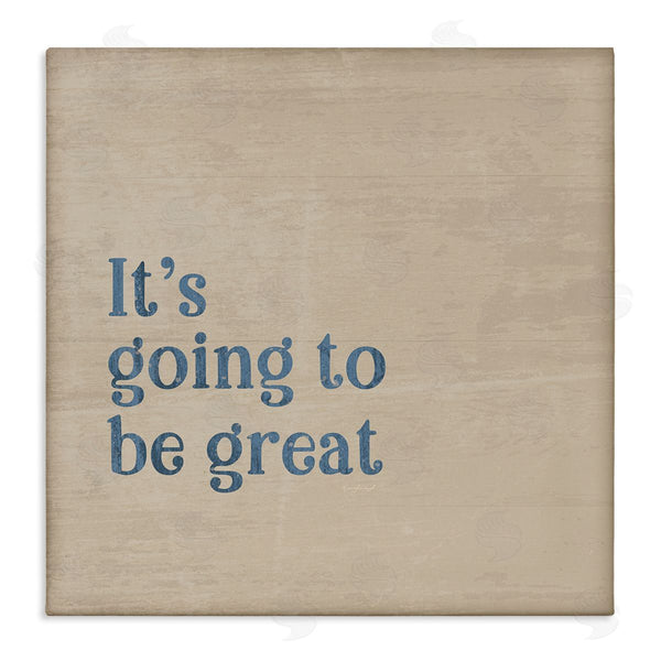 stupell industries Jennifer Pugh | It's Going To Be Great Motivating Grain Pattern Phrase Wall Art