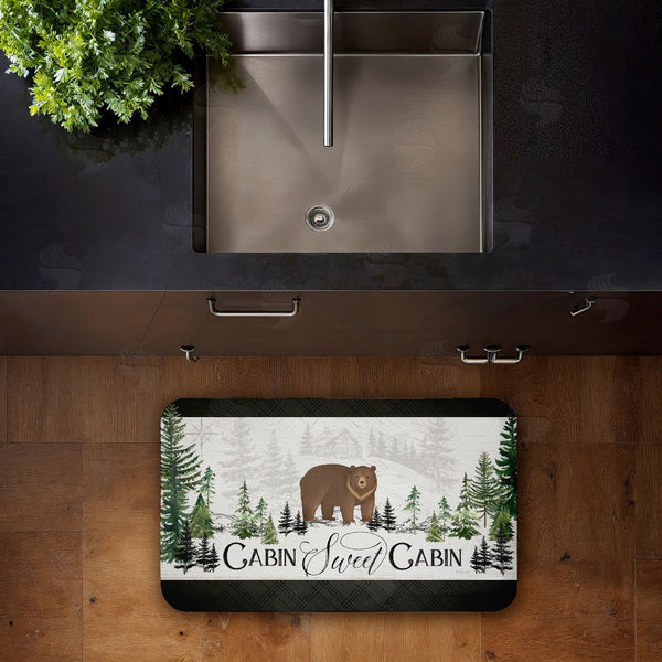 Stupell Industries Jennifer Pugh | Ivory Pines Cabin Anti-Fatigue Mat