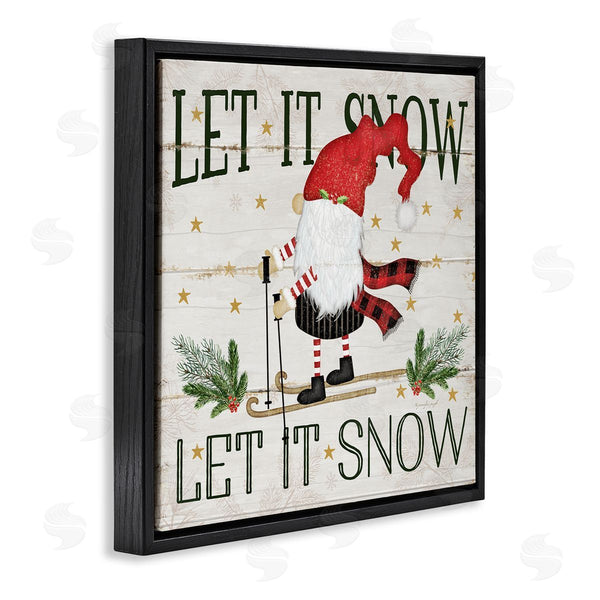 Stupell Industries Jennifer Pugh | Let It Snow Gnome Skiing