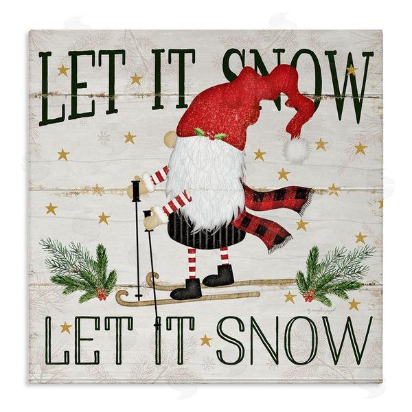 stupell industries Jennifer Pugh | Let it Snow Gnome Skiing