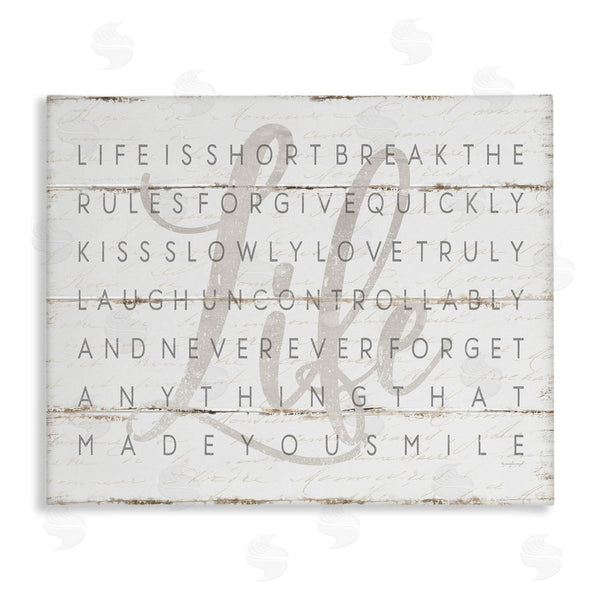 stupell industries Jennifer Pugh | Life Is Short Sentiment