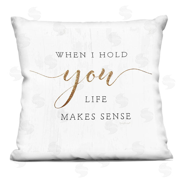 stupell industries Jennifer Pugh | Life Makes Sense Romantic Farmhouse Love Phrase Printed Throw Pillow