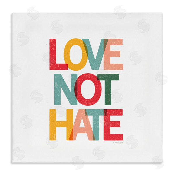 stupell industries Jennifer Pugh | Love Not Hate Bold Motivational Phrase