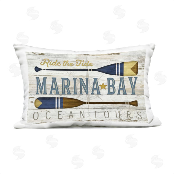 Stupell Industries Jennifer Pugh | Marina Bay Paddles Printed Throw Pillow