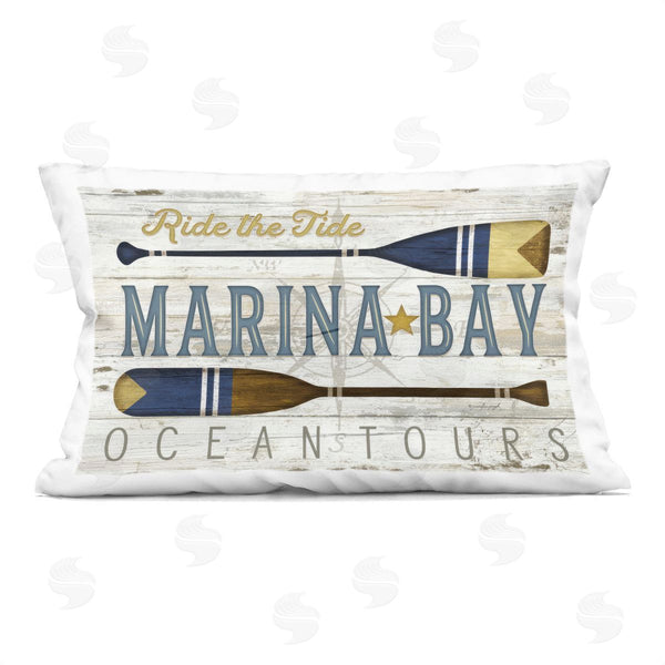 stupell industries Jennifer Pugh | Marina Bay Paddles Printed Throw Pillow