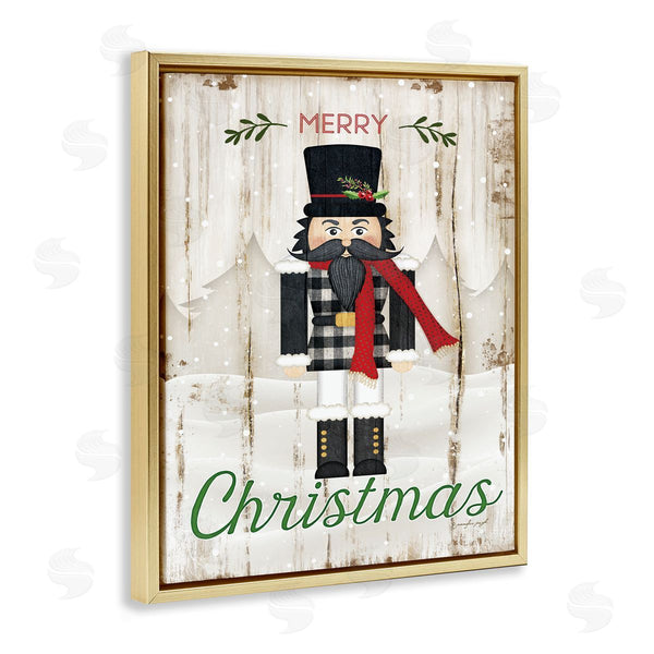 Stupell Industries Jennifer Pugh | Merry Christmas Winter Nutcracker