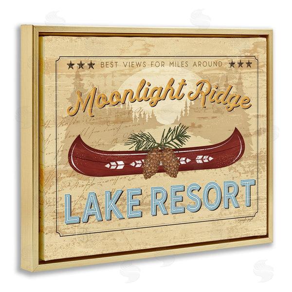 Stupell Industries Jennifer Pugh | Moonlight Ridge Lake Resort