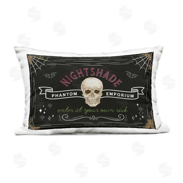 Stupell Industries Jennifer Pugh | Nightshade Emporium Sign Printed Throw Pillow