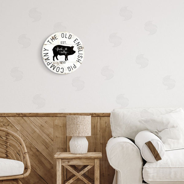 Stupell Industries Jennifer Pugh | Old English Pig Co Vintage Sign Farm Hog Wall Art