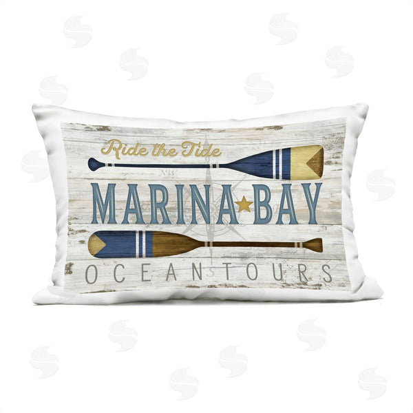 Stupell Industries Jennifer Pugh | Ride The Tide Marina Bay Printed Throw Pillow