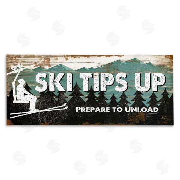 stupell industries Jennifer Pugh | Rustic Ski Tips Up Wall Art