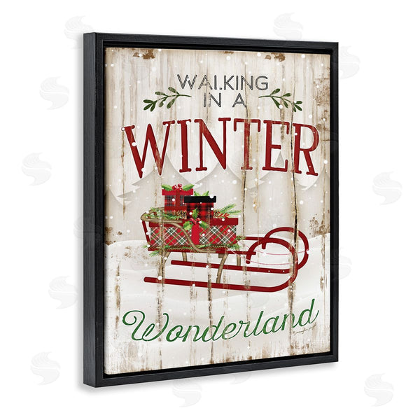 Stupell Industries Jennifer Pugh | Rustic Winter Wonderland Sleigh