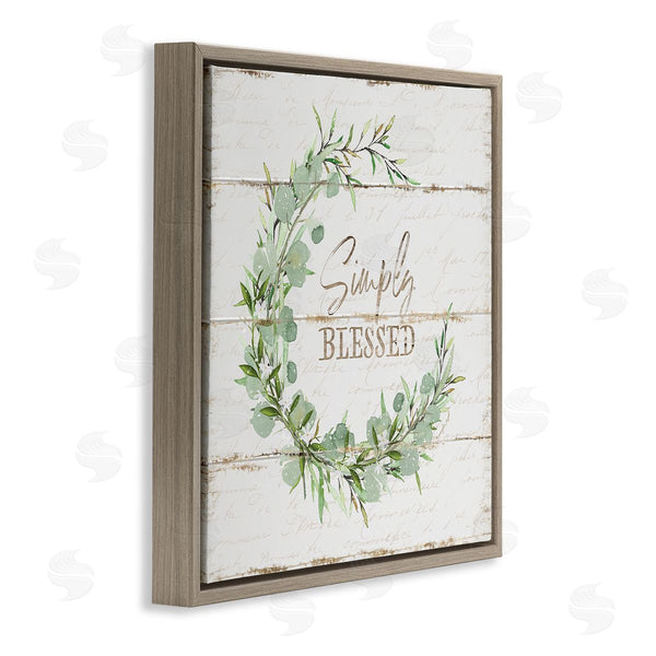 Stupell Industries Jennifer Pugh | Simply Blessed Wreath Accent