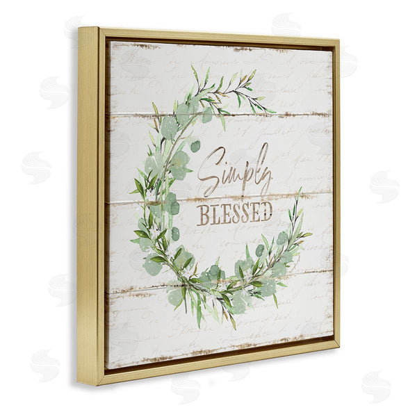 Stupell Industries Jennifer Pugh | Simply Blessed Wreath Accent