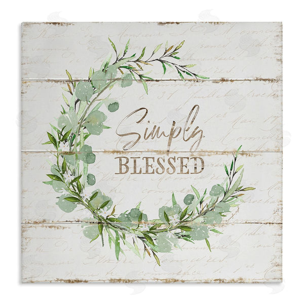 stupell industries Jennifer Pugh | Simply Blessed Wreath Accent