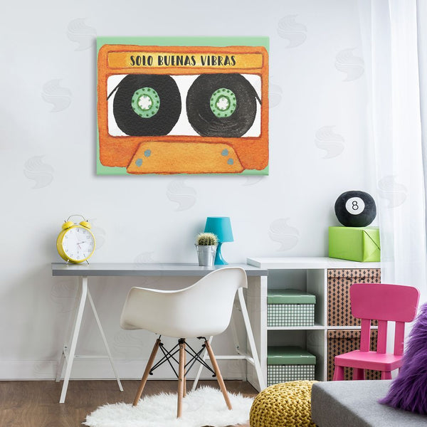 Stupell Industries Jennifer Pugh | Solo Buenas Vibras Casete Wall Art