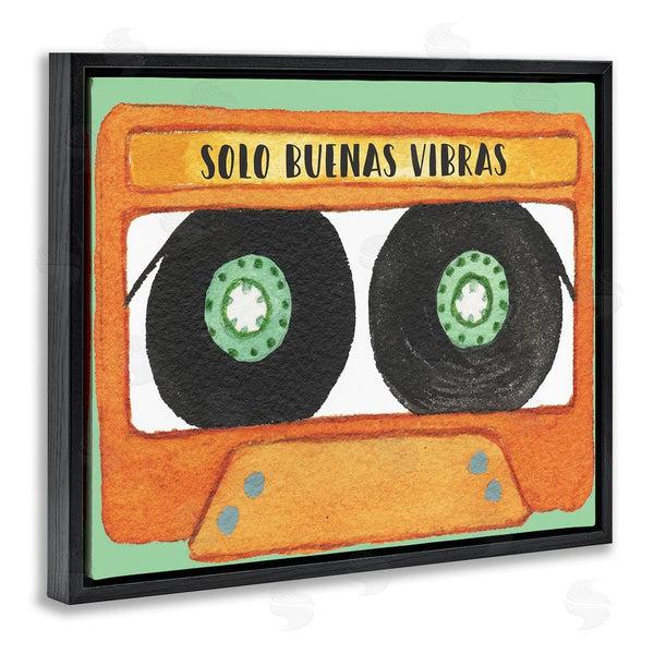 Stupell Industries Jennifer Pugh | Solo Buenas Vibras Casete Wall Art