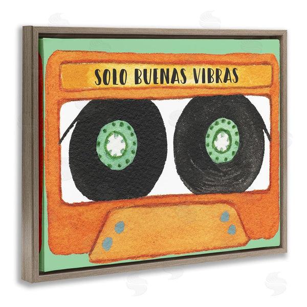 Stupell Industries Jennifer Pugh | Solo Buenas Vibras Casete Wall Art