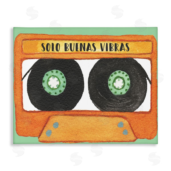 stupell industries Jennifer Pugh | Solo Buenas Vibras Casete Wall Art
