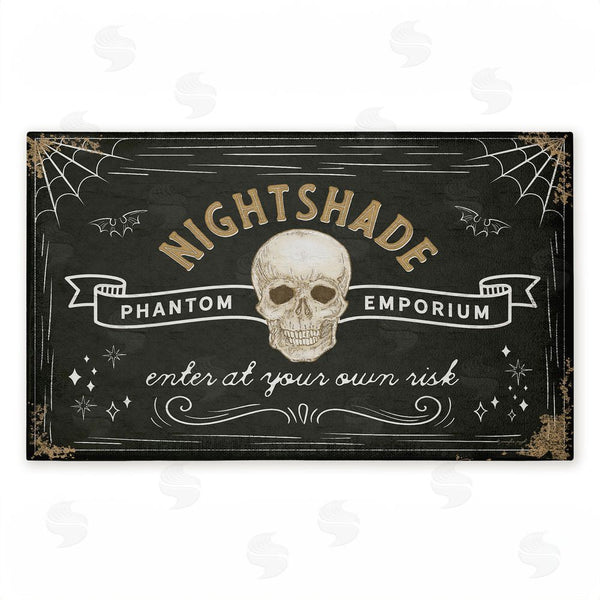stupell industries Jennifer Pugh | Spooky Nightshade Emporium Non-Woven Door Mat