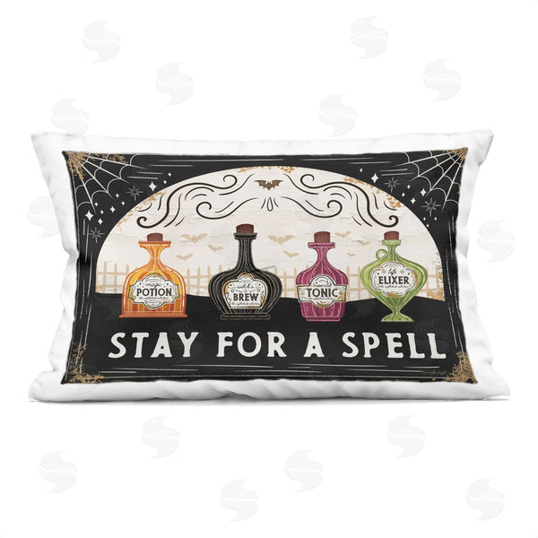 stupell industries Jennifer Pugh | Stay For A Spell Printed Throw Pillow