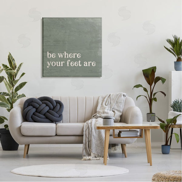 Stupell Industries Jennifer Pugh | Stay Grounded Inspiring Rustic Typography Phrase Wall Art