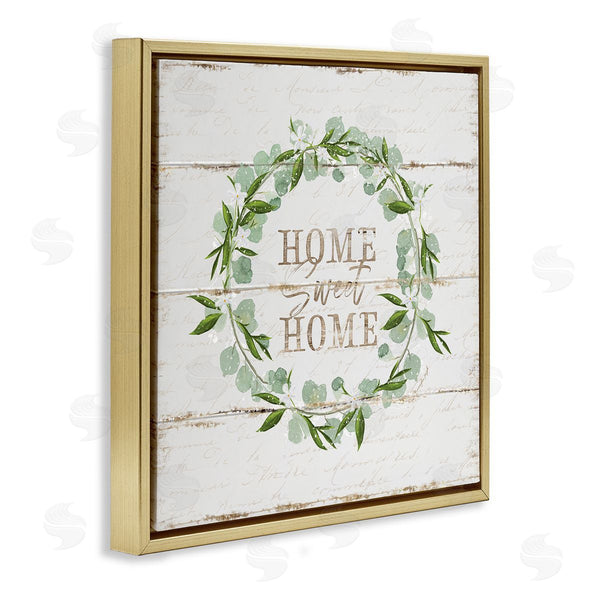 Stupell Industries Jennifer Pugh | Sweet Home Eucalyptus Wreath
